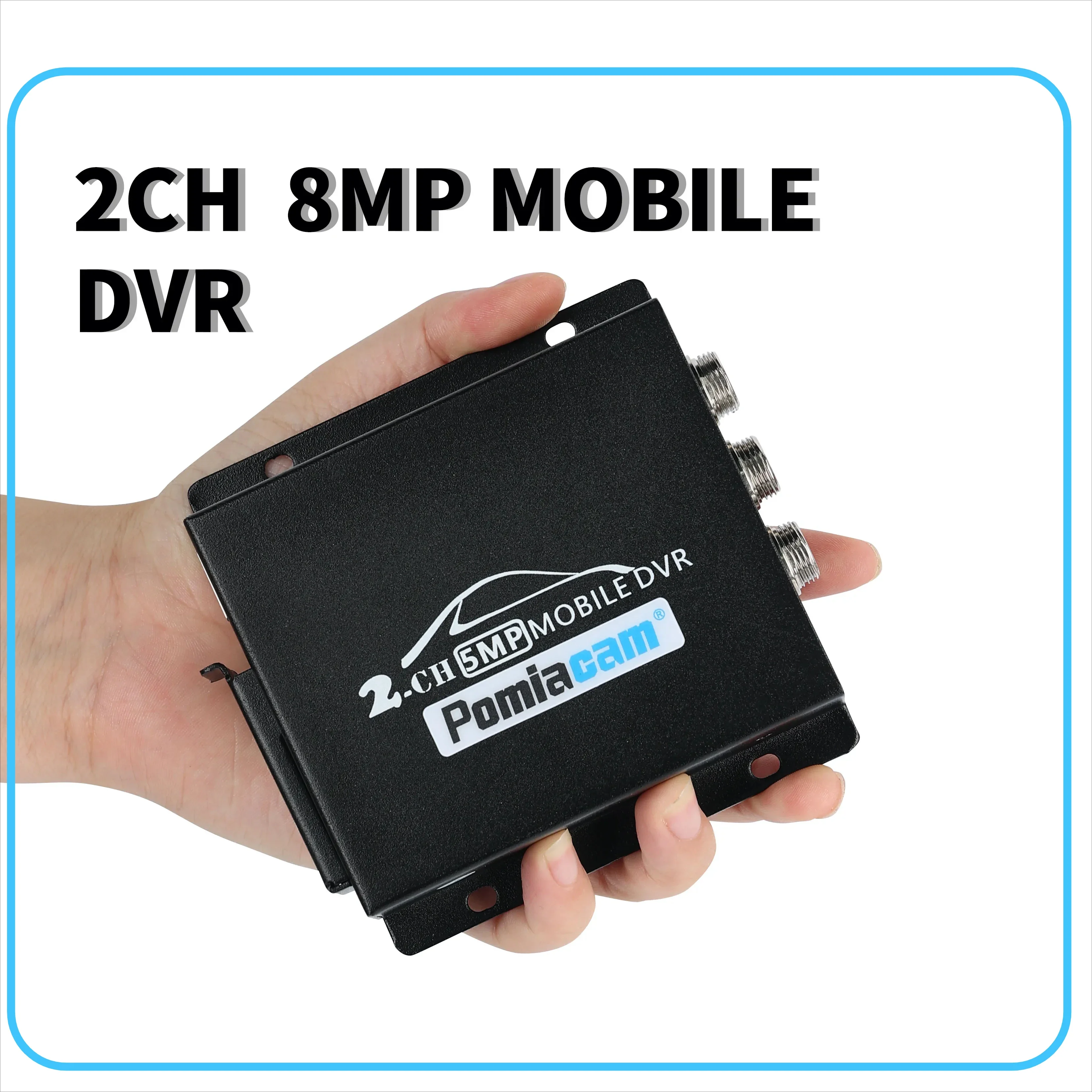 Remote Control Mobile DVR for Vehicles: 2CH HDMI Output 8MP AHD TVI DVR, Mini CVBS Video Record for Cars and Trucks