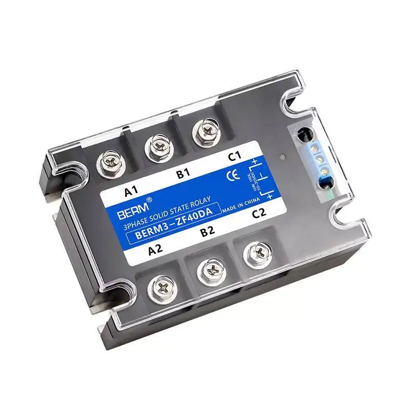 

Three-Phase Solid State Relay SSR Motor Forward And Reverse DC Control AC BERM3-ZF40DA 25A 60A