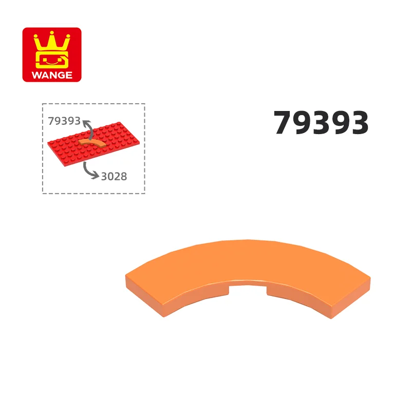 

WANGE 79393 100 г/210 шт. 3x3 Изогнутое Кольцо 1/4 строительные блоки MOC аксессуары совместимы с кирпичами детские игрушки Подарочная коробка
