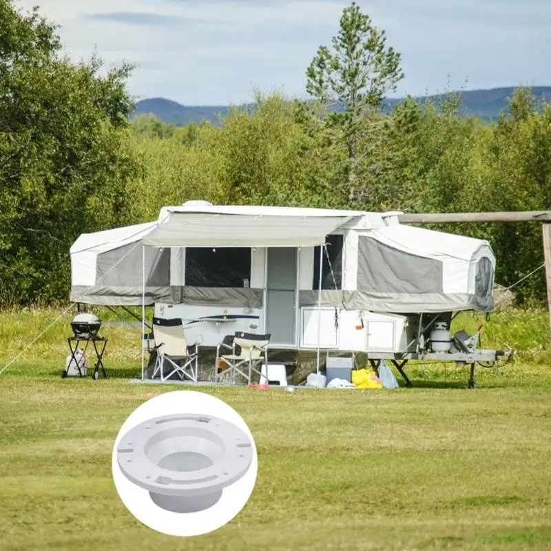 M76E 3-Zoll-Reiseanhänger-Toilettenflansch- und Dichtungssatz mit Bolzen, Muttern und Schrauben für eine einfache Installation – Detail 3