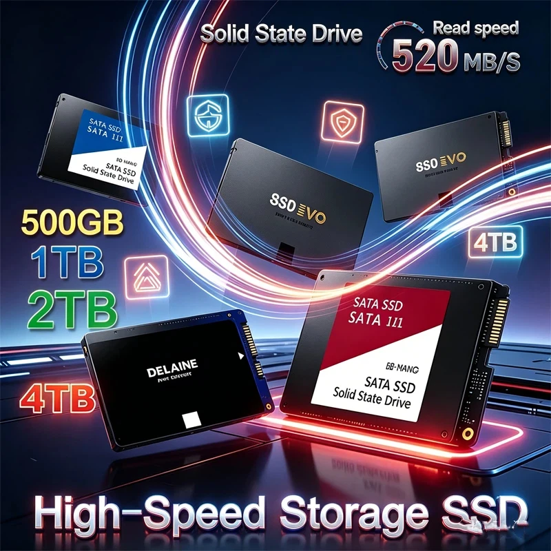 

Твердотельный накопитель SSD для ноутбуков, микрокомпьютеров, настольных ПК, 2.5 дюйма, высокоскоростной, 500 ГБ, 1 ТБ, 2 ТБ, внутренний жесткий диск SATA3, инструменты для работы с ними