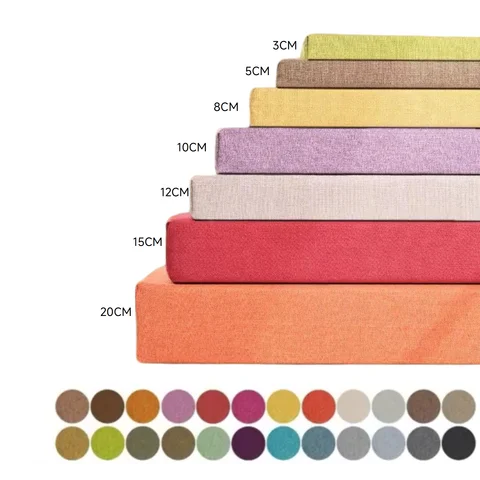 Custom Bench Cushion Seat Pad Long Mattress Sofa Chair Seat Pad Decorative Garden Shoe Box Bay Window Pads ,Swings Pillow
