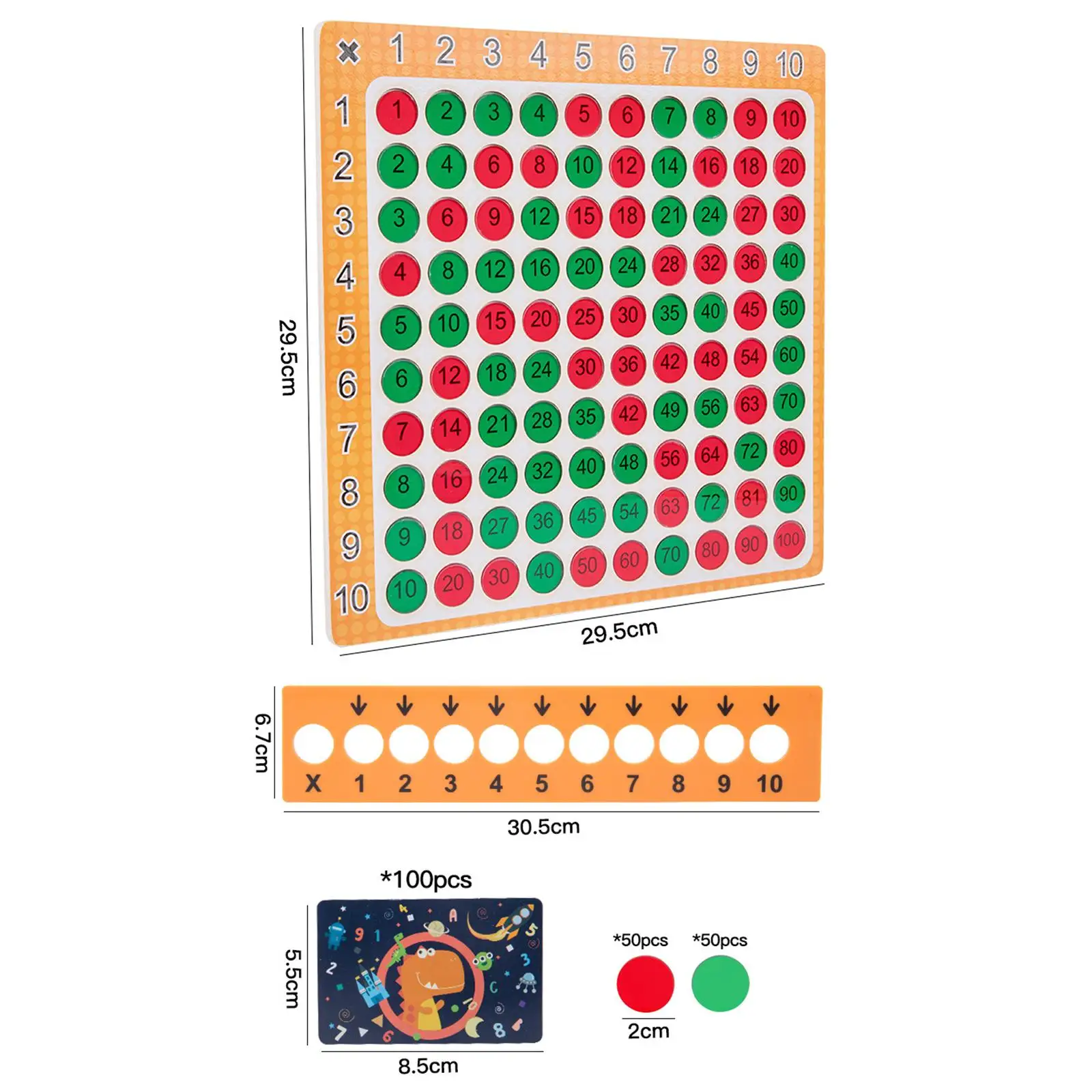 เกมกระดานการศึกษา 99 ตารางคูณของเล่นคณิตศาสตร์การศึกษา Montessori