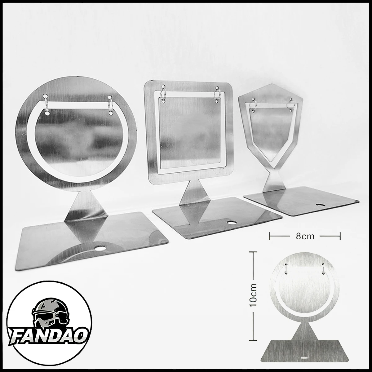 

Standing Train Target Stainless Steel Outdoor Tactical Airsoft Shooting Training Target For Soft Bullets Water Bullet Toy Guns