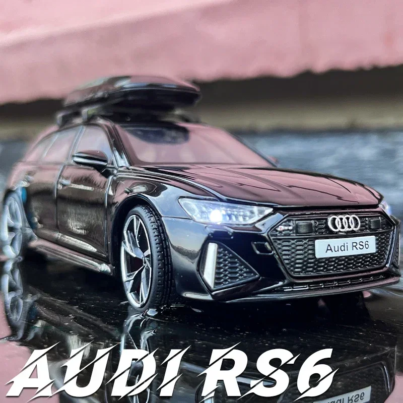 

1:32 Audi RS6 Avant модель автомобиля-Универсала из сплава, литая металлическая Игрушечная модель автомобиля, имитация звука и искусственных детских подарков