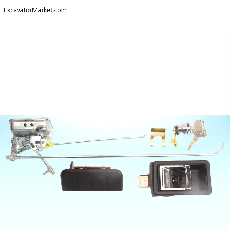 

For Komatsu PC60-7/120/200/300-6 Excavator Accessories Cab Door Lock Assembly Inner and Outer Handle