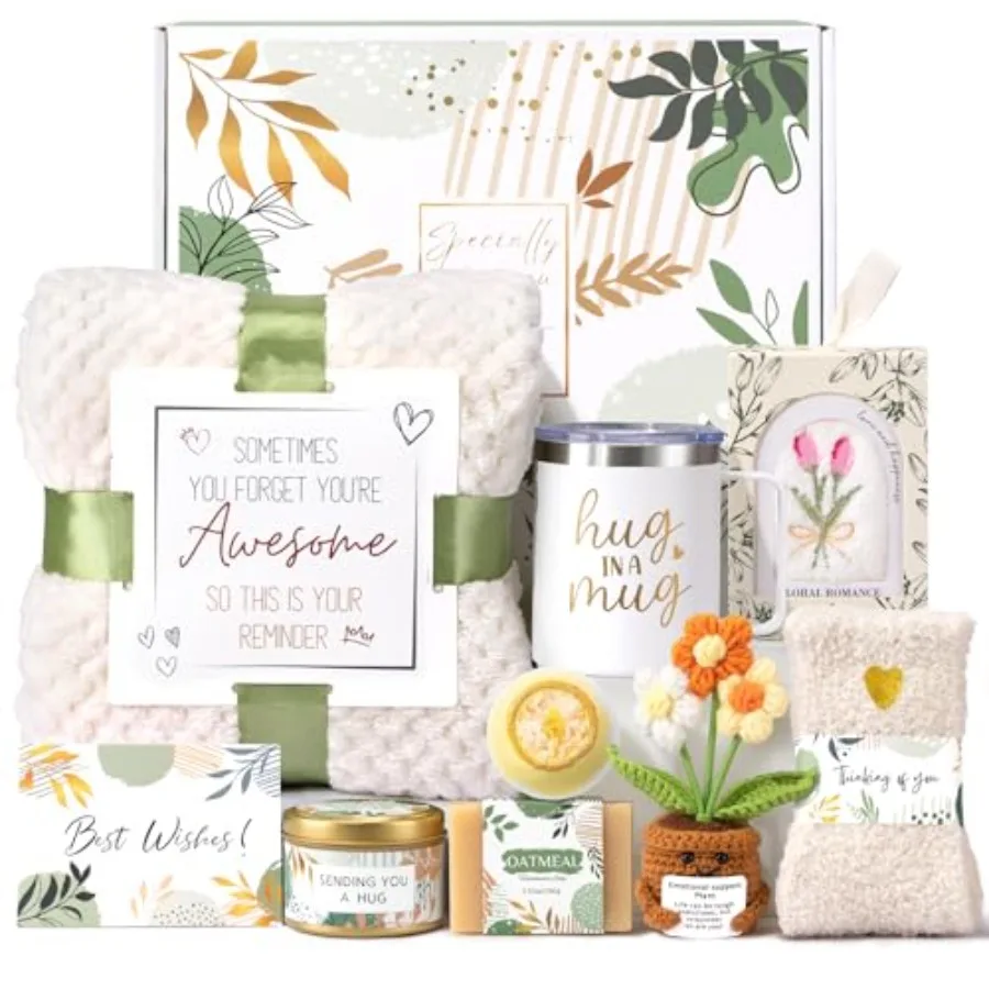 

Get Well Soon Gift Baskets for Women Sending Warmth Gift Self Care Gifts Spa Care Package After Surgery Inspirational Thinking