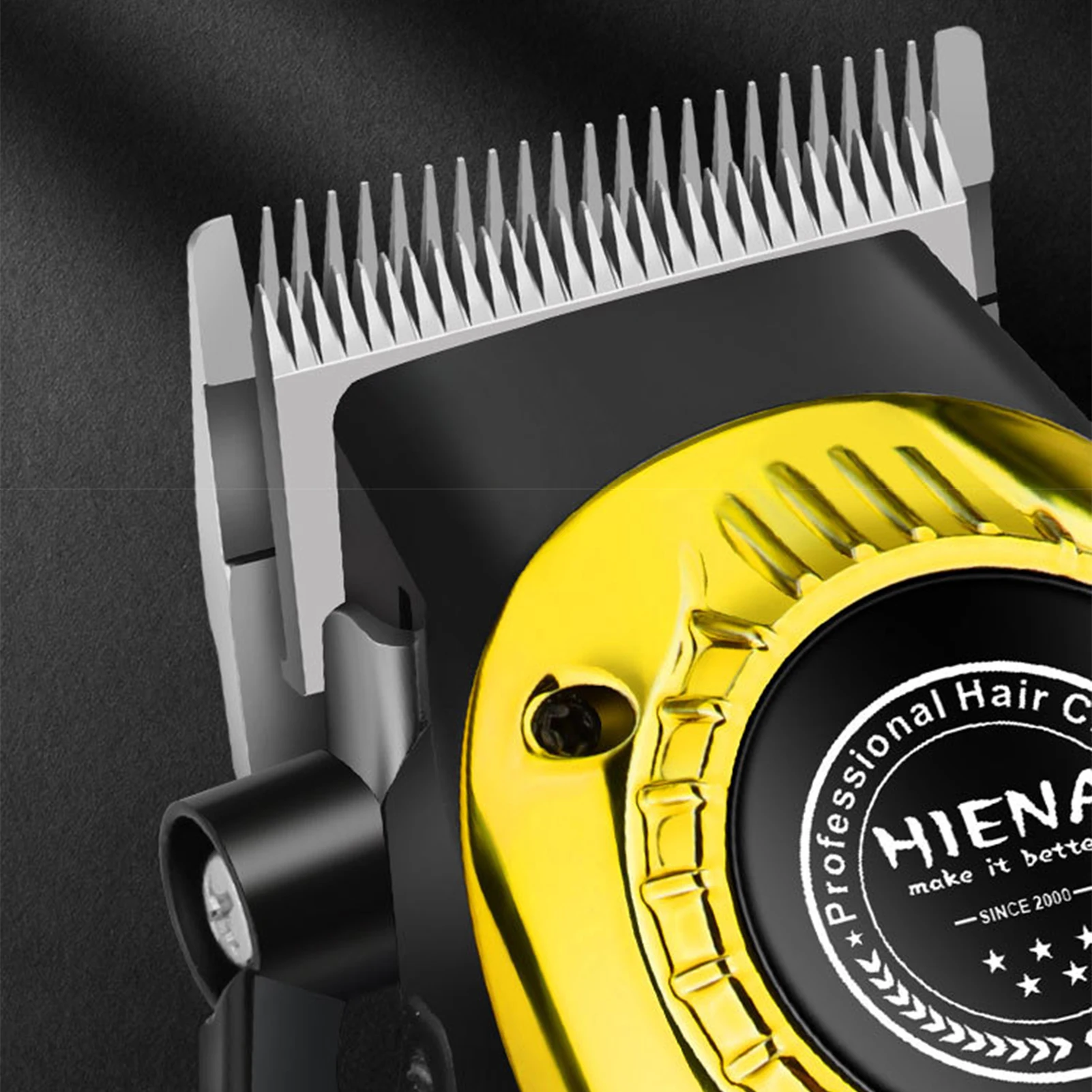 HIENA مقص الشعر اللاسلكي مجموعة 1200-2000mAh عالية الطاقة الكهربائية الشعر أداة تهذيب اللحية صالون الحلاقة المهنية الحلاقة الحلاقة عدة