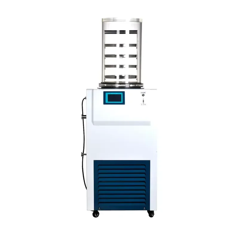 Lab Freeze Dryer Lyophilizer Machine Heating Stopper Sealing Gland Type High Efficiency Laboratory Equipment for Research Use