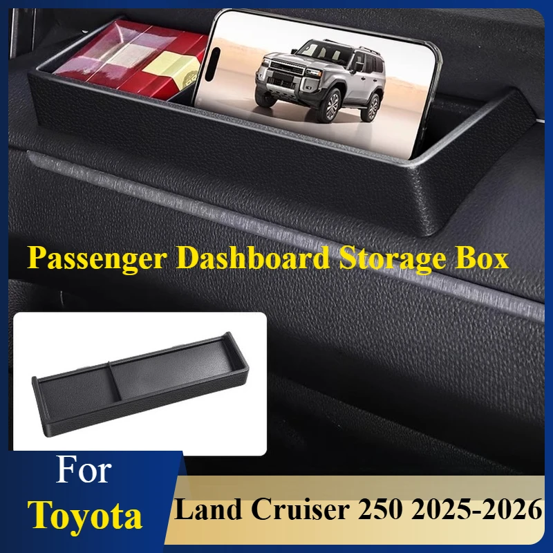 

For Toyota LC250 2025-2026 Prado Passenger Dashboard Storage Box Expand Space Organizer Tray Interior Insert