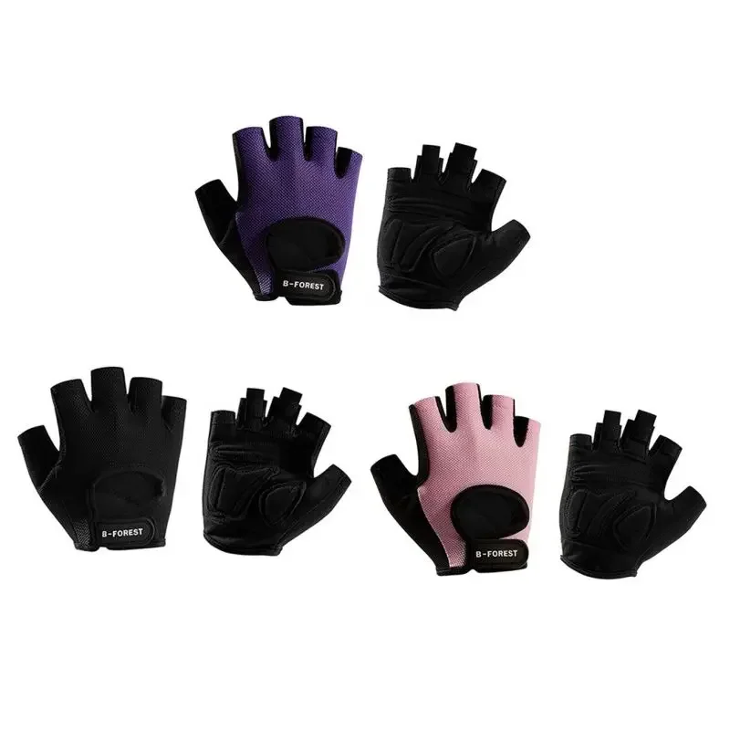 Breathable Half Finger Gym Dumbbells Gloves Men Women Bodybuilding Shockproof Gloves Anti Slip Fitness Weight Lifting Gloves