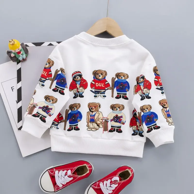 New New Spring Autumn Kids Boys Girls Clothes Cotton Hoodies Sweatshirt Children Kids Casual T-Shirt Sportswear Infant Clothing