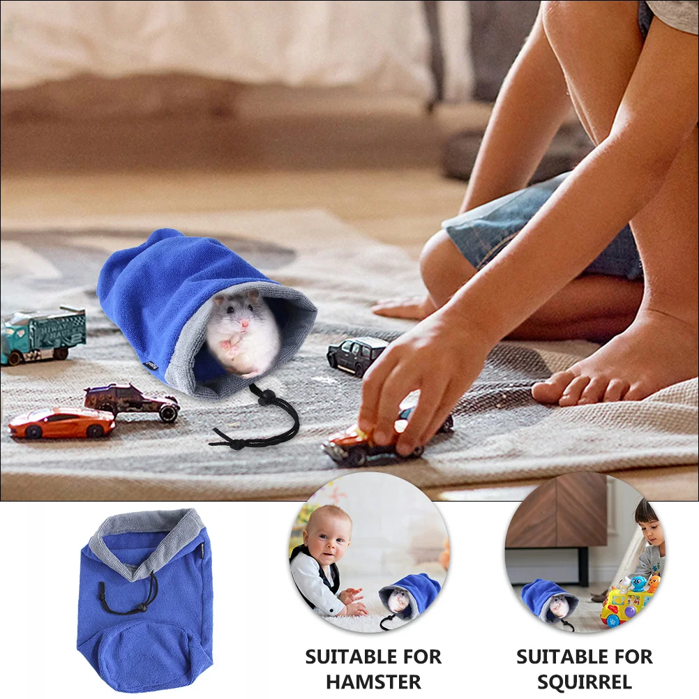 

Hamster Bath Towel Bag Small Pet Towel Quick Flannel Ferret Bath Hoodie Dog Grooming Absorbent Blanket Small Animal