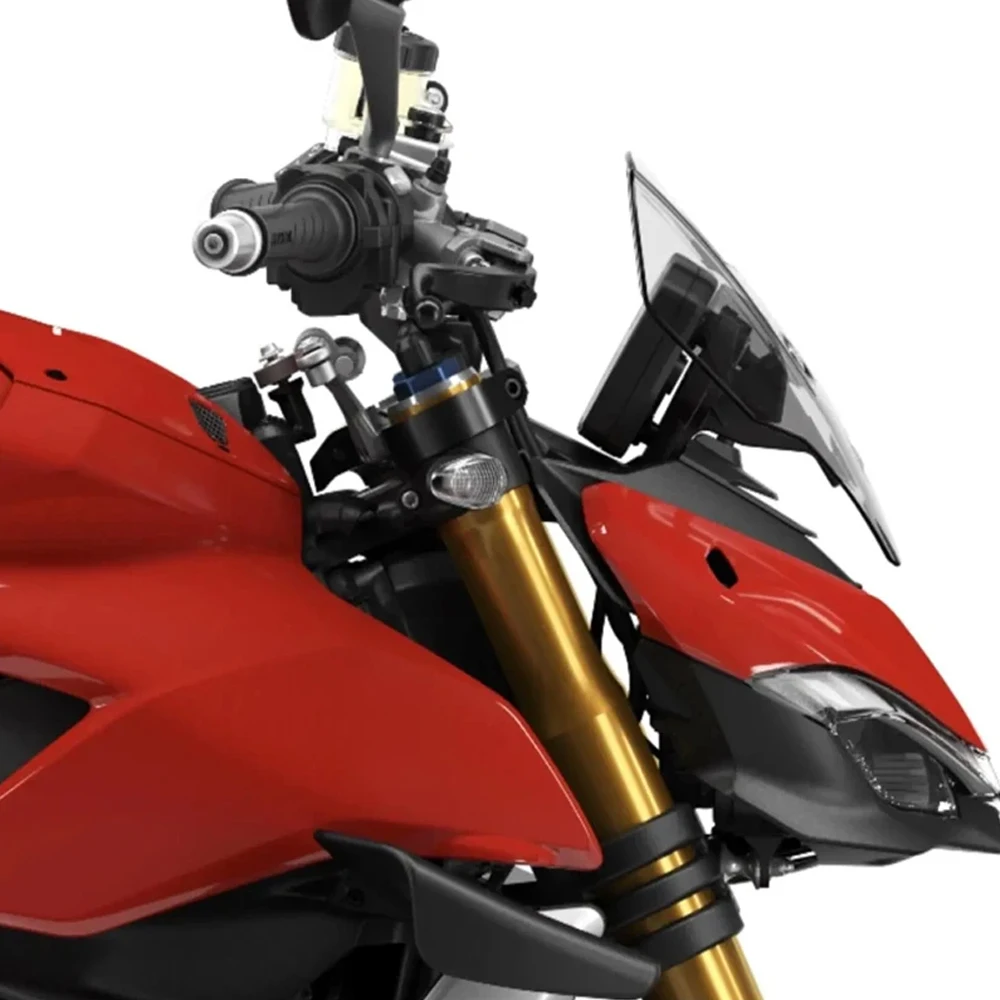 مناسبة لـ DUCATI Street Fighter V4 V4S 2020 2021 ملحقات ظلة الزجاج الأمامي للدراجات النارية في لونين