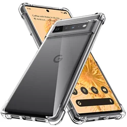 Air Bag Protection Soft Clear Case for Google Pixel 8A 7A 7 8 9 Pro XL 6A 5G Pixel7a Pixel7 Pixel6 Pixel8 Pixel6A TPU Phone Bag