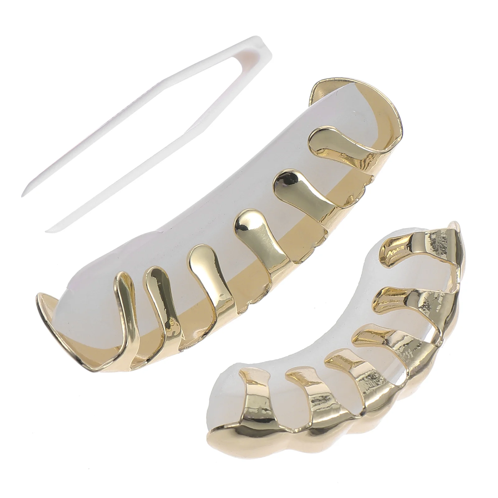 Gold Braces Shackle Teeth Jewelry Dental Grill Grills False Style Props Repair