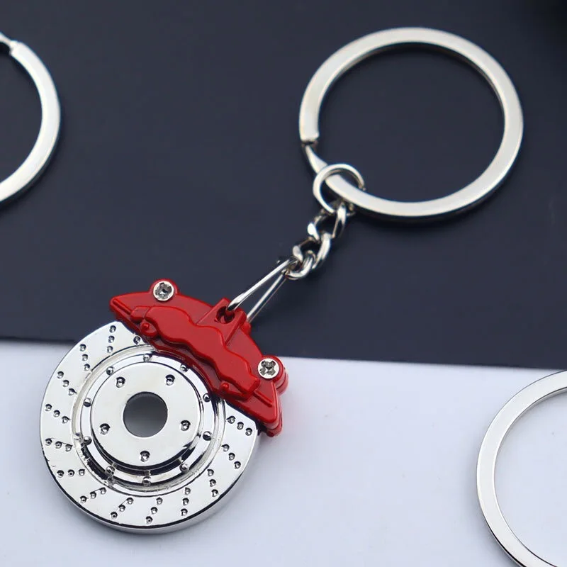 Car key chain tool bucket hub shock absorber shovel brake pad backpack pendant gift