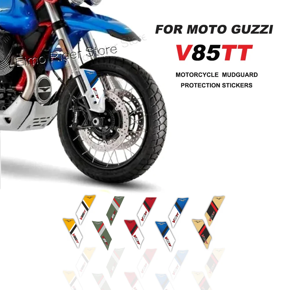 For MOTO GUZZI V85 TT Motorcycle Fender Protection Sticker Kit 3D Resin Waterproof Anti-Scratch Protector