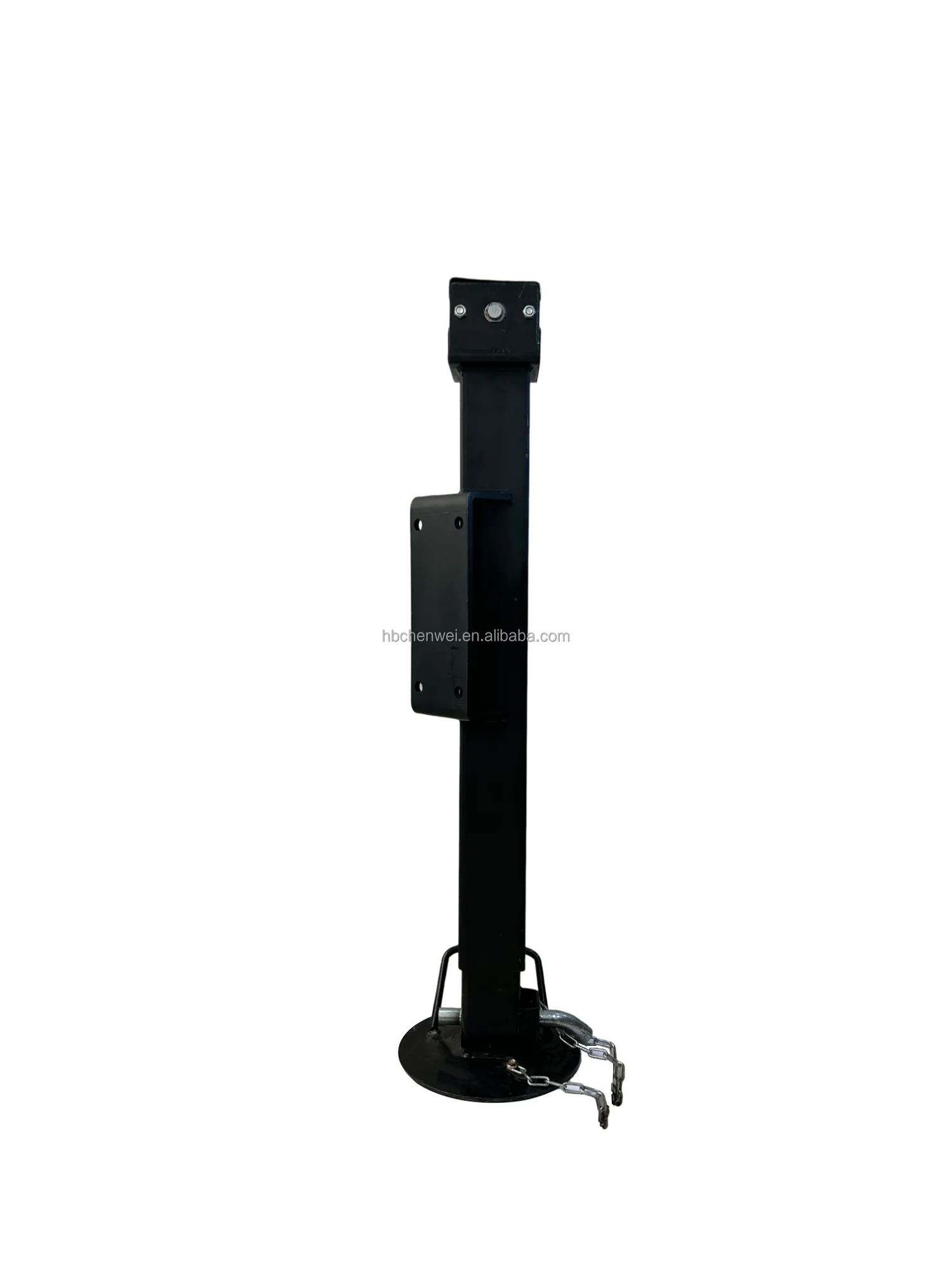 New Chenwei 12,000 Lbs Square Tube Side Wind Round Bottom Trailer Jack With Side Mount Plate