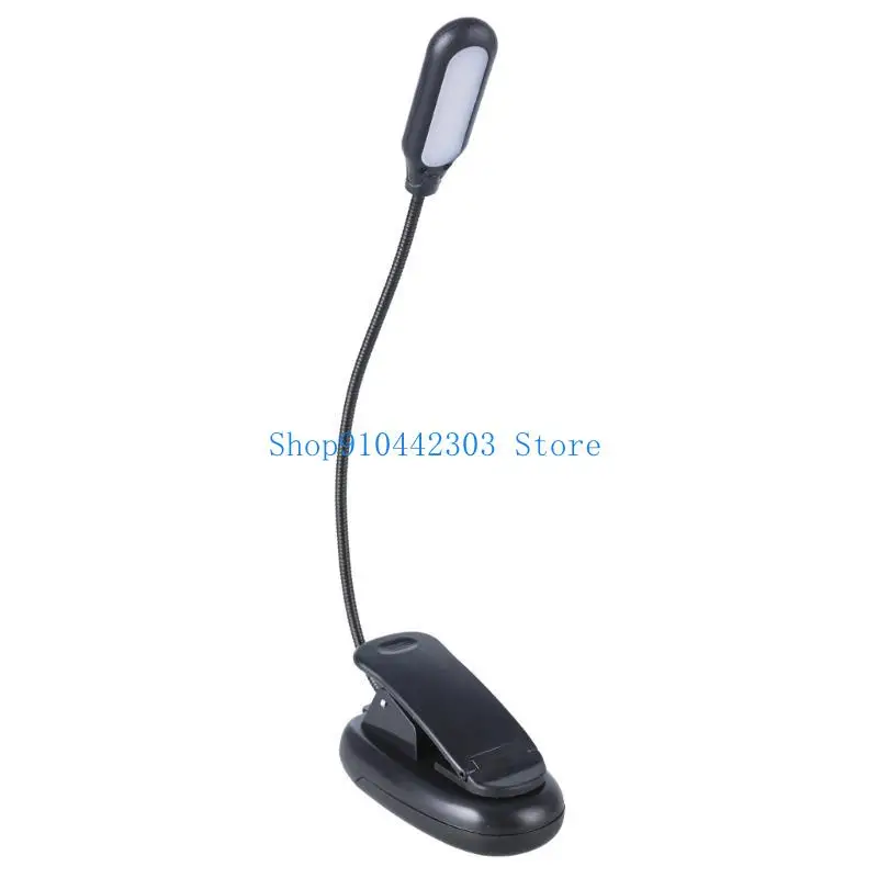 652F Led Clip on Light/Reading Light Book Light for Reading in Bed with Gooseneck Adjustable Color Temperature Clip Light
