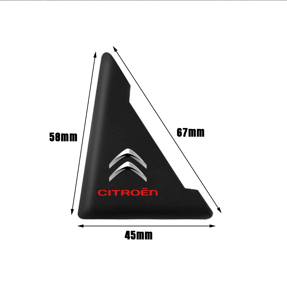 2Pc Car Door Corner Collision Anti-scratch Protector For Citroen C1 C3 C4 Grand Picasso C4L C5 VTS C-ELYSEE C6 C8 Xsara Berlingo