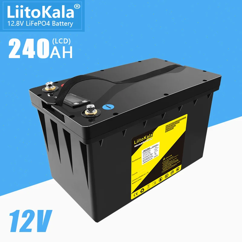 LiitoKala 24V120Ah/12V240Ah LiFePO4 Battery Solar Golf Car for Forklift waterproof battery pack for inverter,solar system