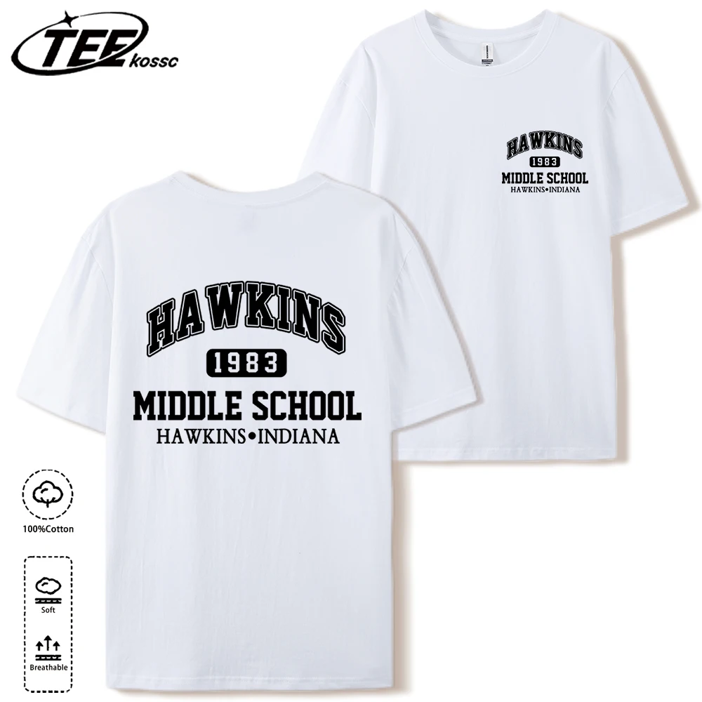 T-Shirt homme Hawkins streetwear coton