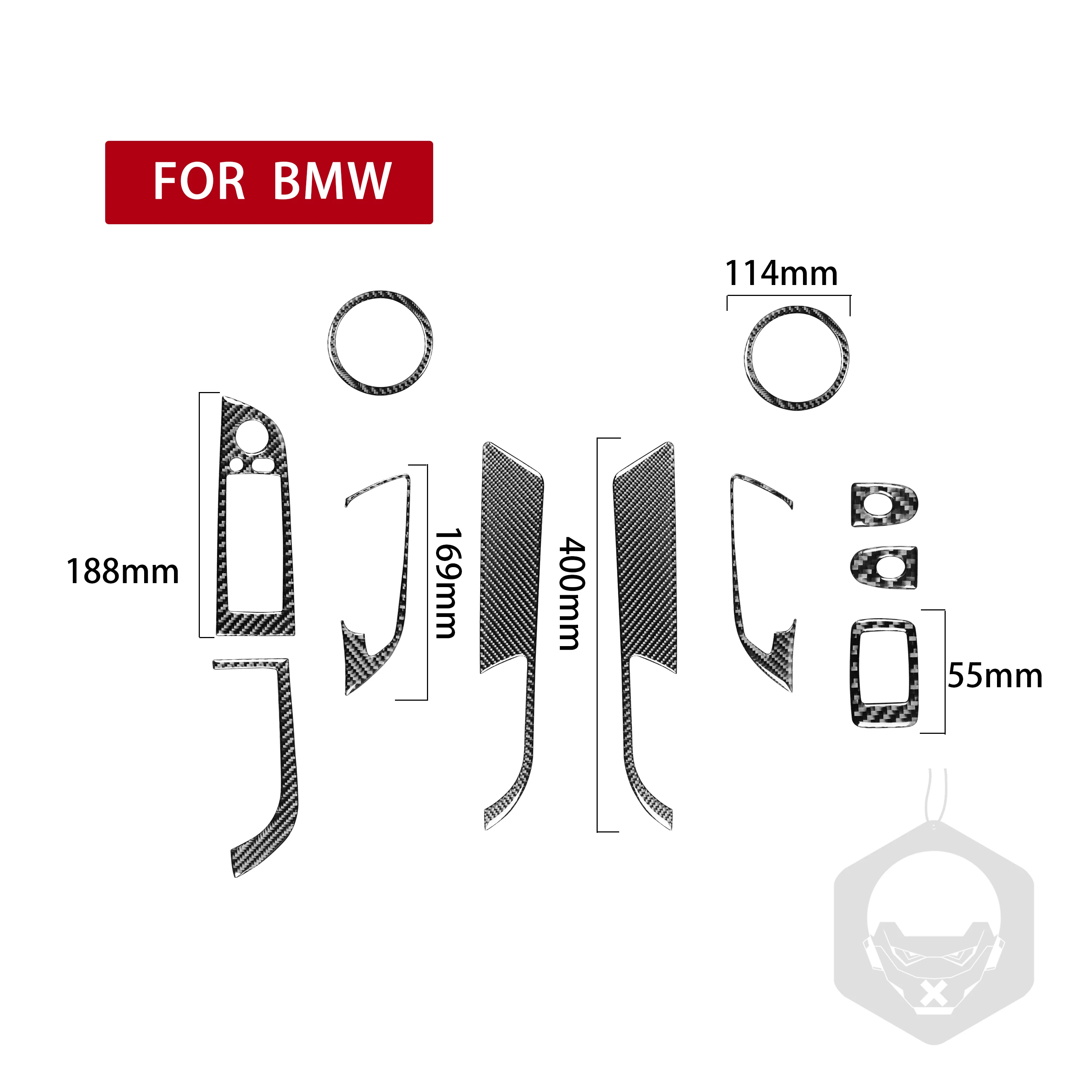 For BMW Z4 E89 2009-2016 Carbon Fiber door handle Window lifting horn Panel Cover Car Interior Accessories Decorative Sticker