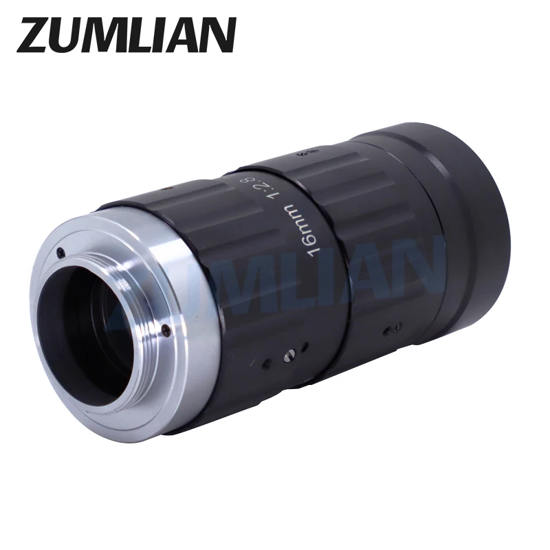 ZUMLIAN 16mm Lens 20MP High Resolution Cameras 1.1 inch C-Mount Lens Low Distortion Machine Vision F2.8-22 Manual Iris Cameras