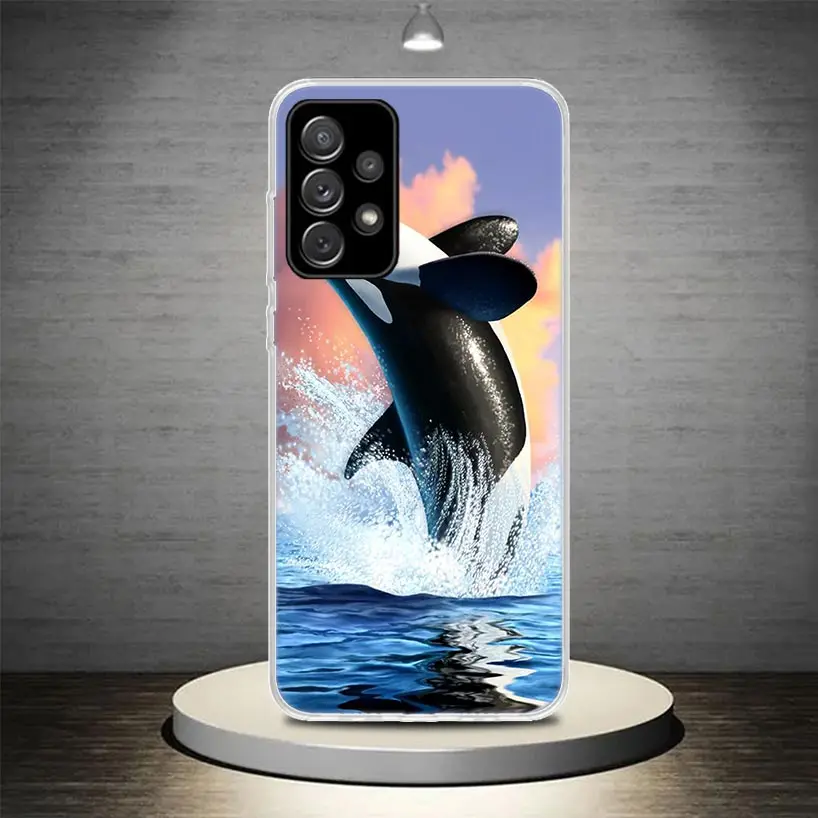 Sea Orcinus Orca Phone Case Cover For Samsung Galaxy A55 A54 A52 A53 A15 A14 A12 A13 A25 A24 A22 A23 A35 A34 A32 A33 A04S A03S