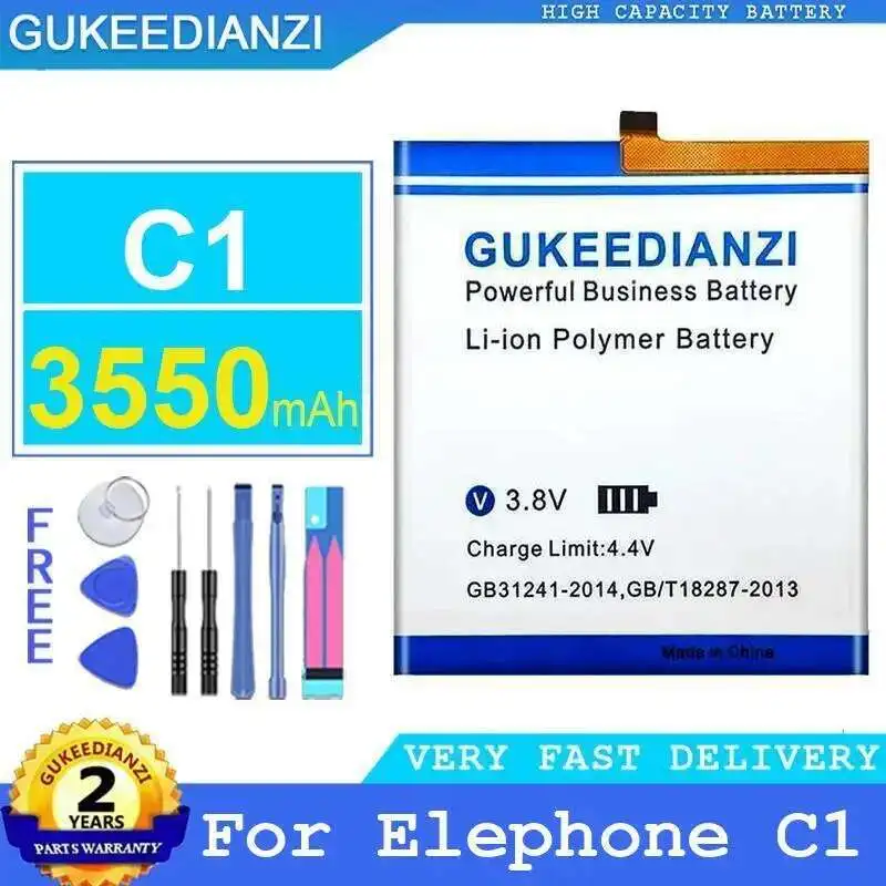 

3550Mah Long-Lasting Performance Mobile Phone Battery For Elephone C1 Premium Replacement
