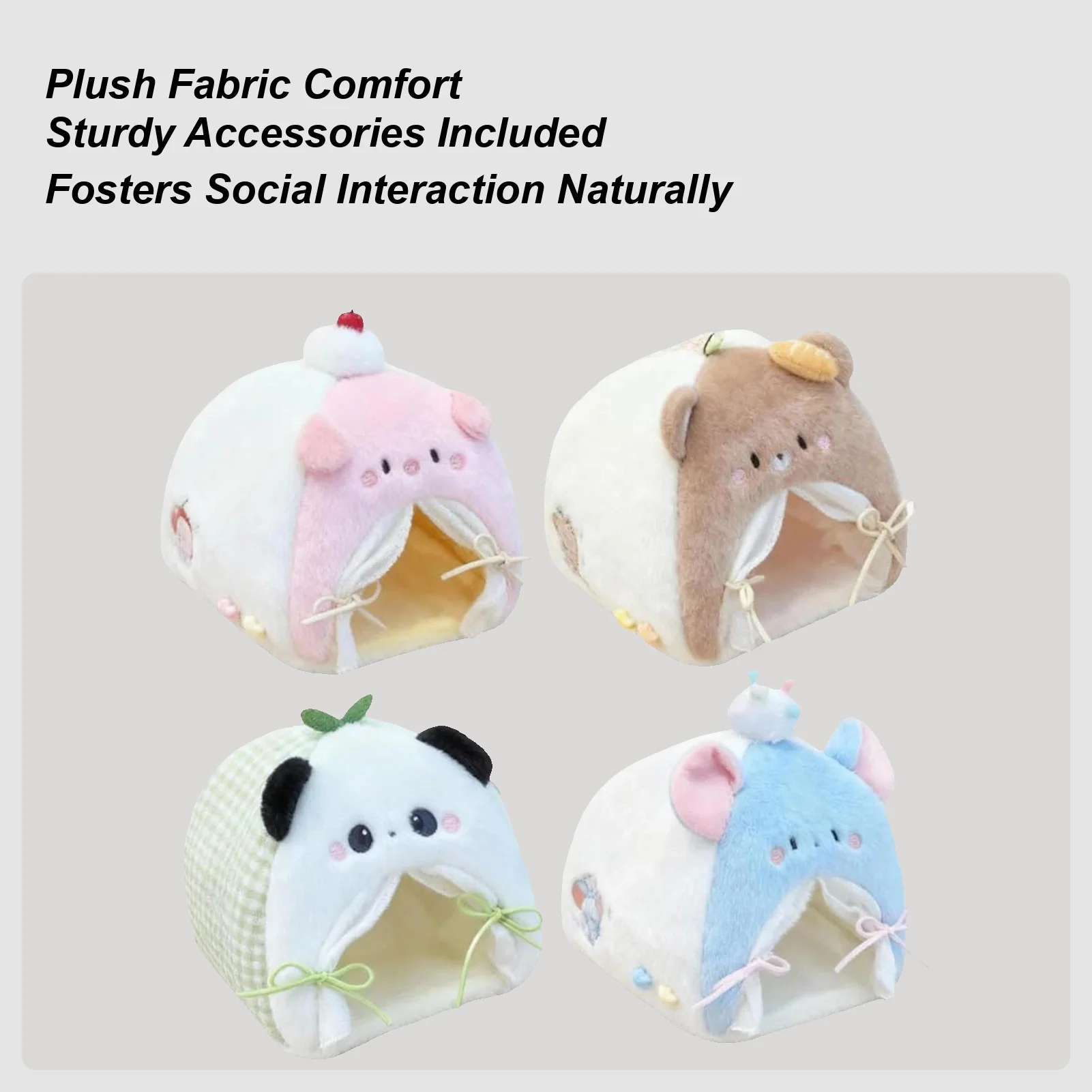 سرير دمية أثاث مصغر Playset دمية خيمة سرير لغرفة المعيشة المنزل اللعب الخيالي الحيوانات المحشوة عرض سطح المكتب الداخلي