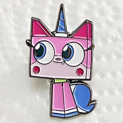 Kawaii cartoon pink cat unicorn Unicat Enamel Pin Brooches Hat Jewelry Accessories Gifts Collectibles