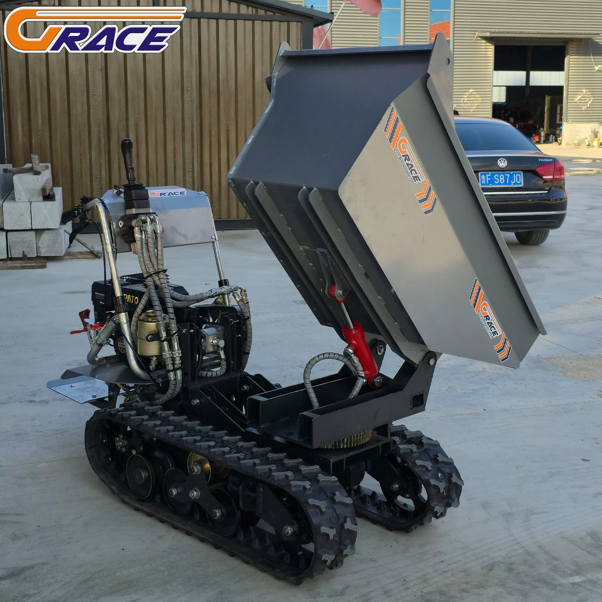 الصينية المهنية الصانع قلابة صغيرة النماذج الأوروبية والأمريكية الساخنة الصغيرة الزاحف شاحنة قلابة صغيرة الزاحف قلابة