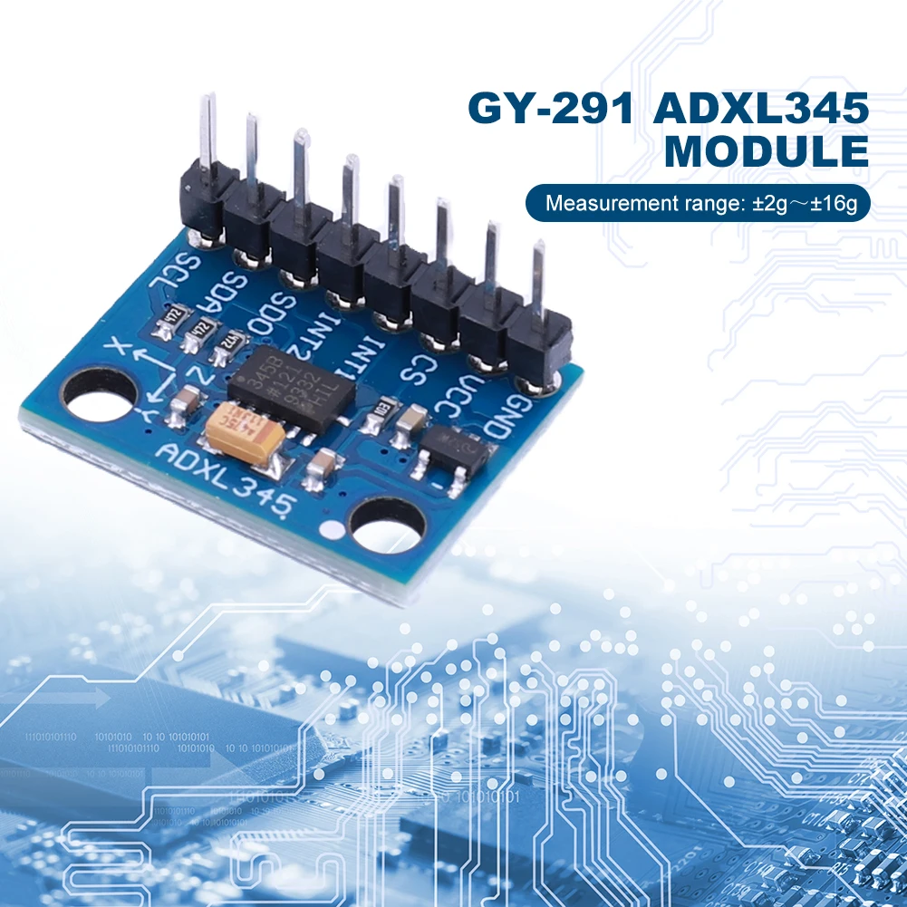 GY-291 ADXL345 Digital 3-Axis Gravity Sensor Acceleration Module Acceleration Gravity Tilt Sensor Board for Arduino