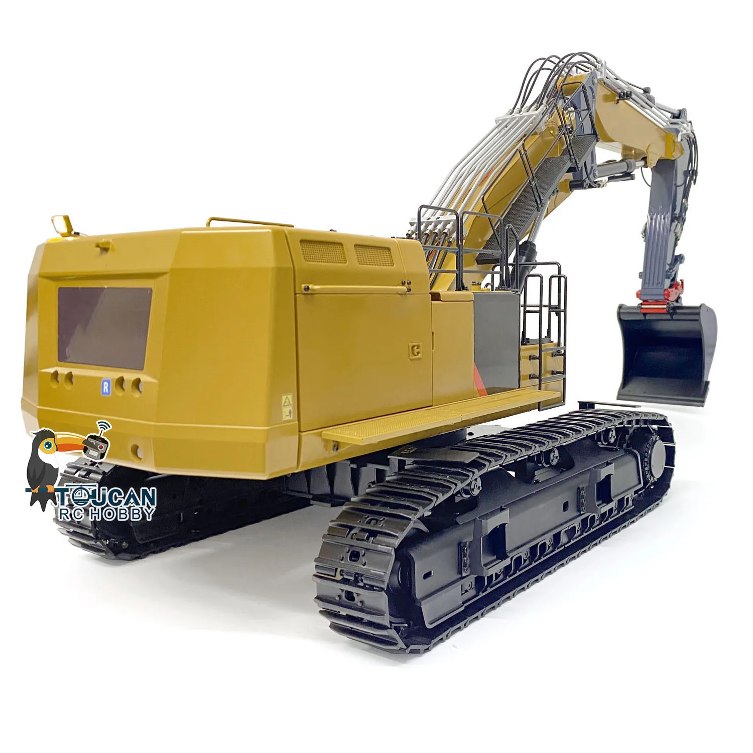 374 1/14 RC Hydraulic Metal Excavator 3 Arms Digger PL18EV Shovel Demolitionl Assembled Radio Control Vehicle Model TH22475