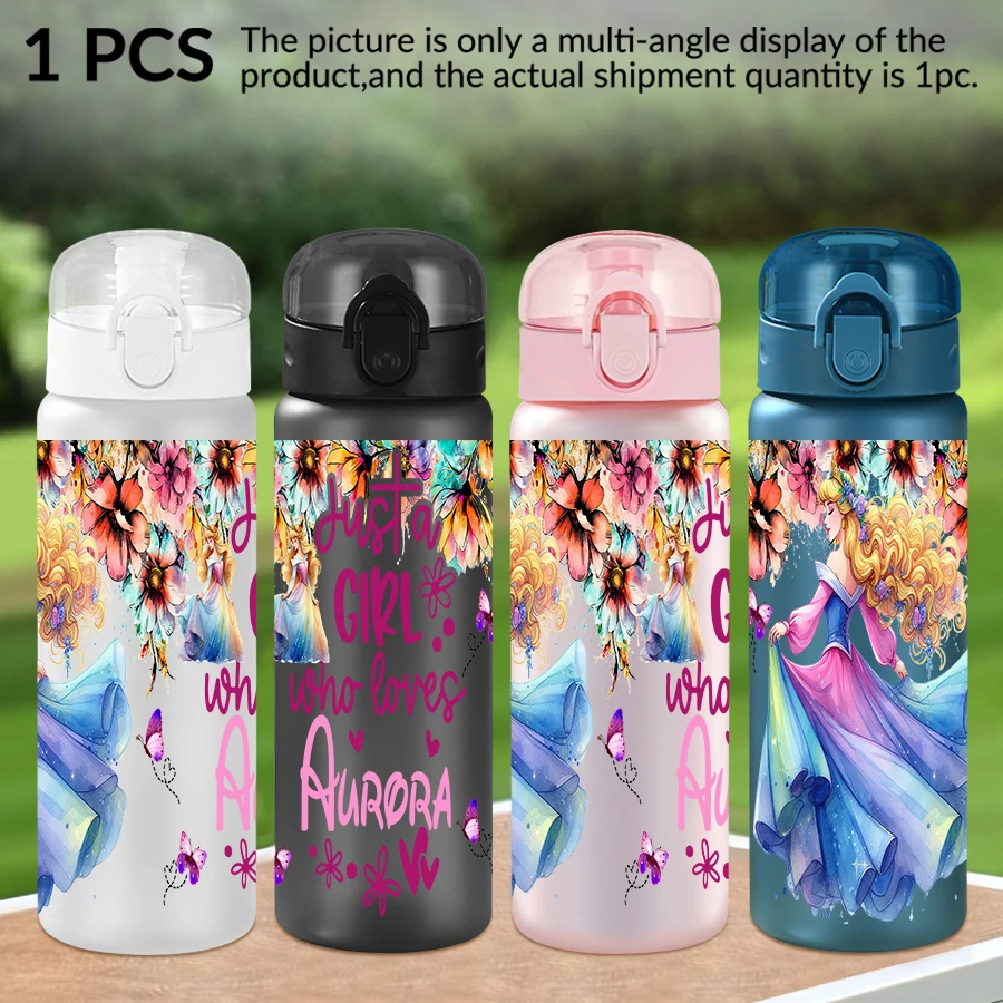 

1Pc Disney Aurora Princess Sunflower Pattern 26oz Plastic Water Bottle Outdoor Sports Water Cup Birthday/Homecoming Gift