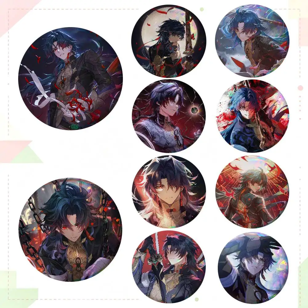 Anime Game Honkai Star Rail Blade Round Badge Lapel Pin Backpack Clothing Jewelry Accessories Gift Brooch