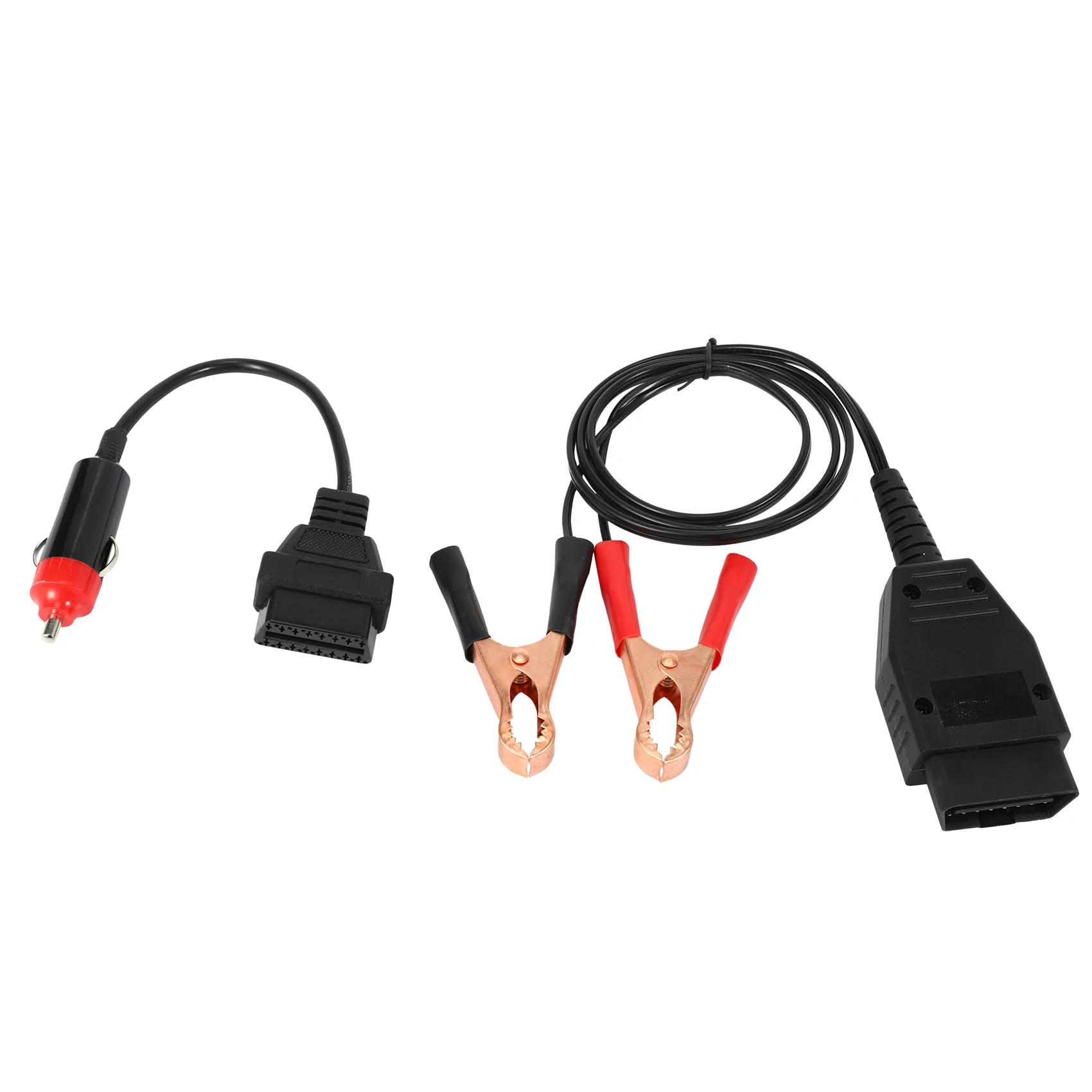 

OBD II Vehicle ECU Emergency 12V Power Supply Cable Memory Saver with Alligator Clip EC5 Converter for Car Auto