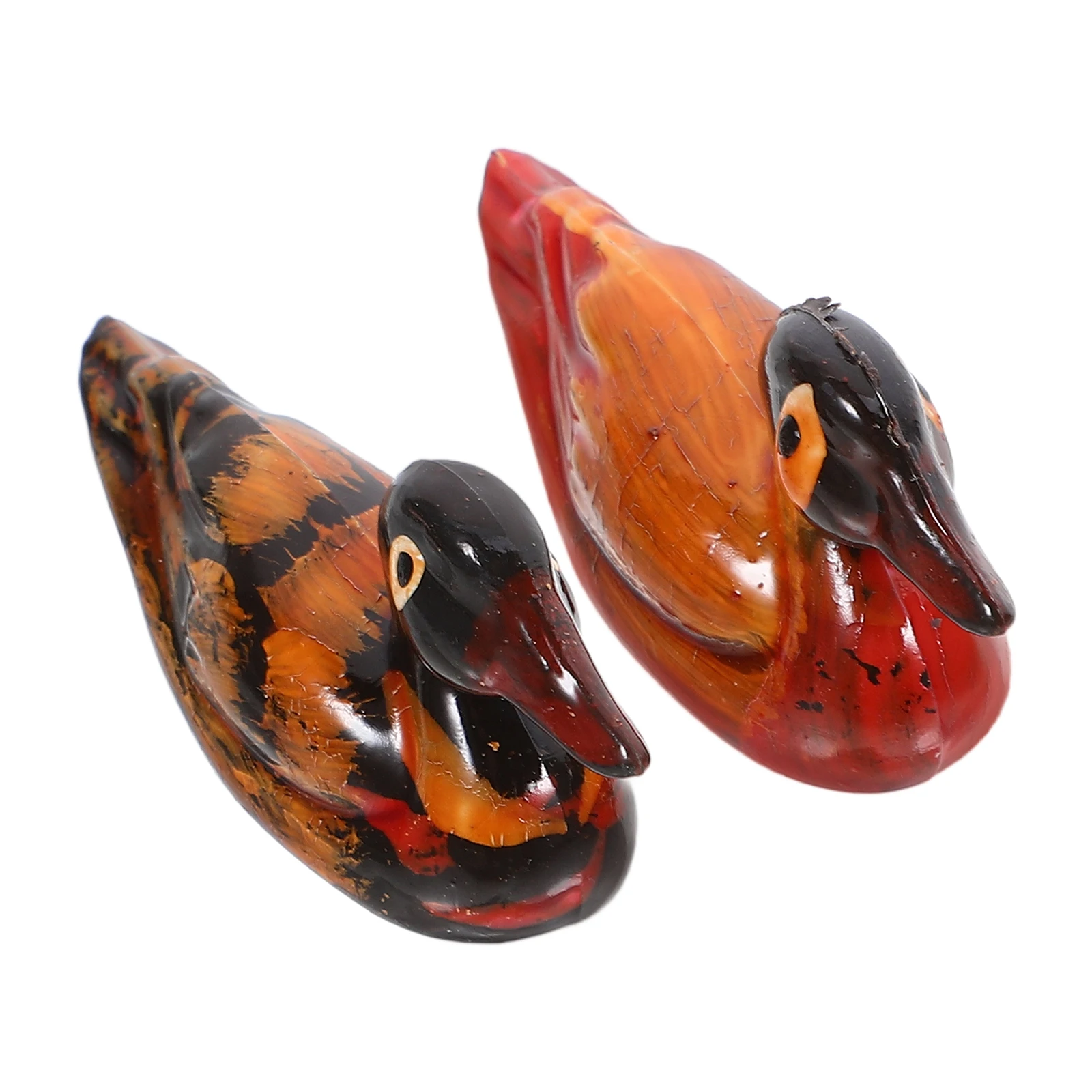

2pcs Duck Ornaments 2 25 Inch Resin Figurines Home Decor Love Birds Statue Desktop Adornment Fine Craftsmanship