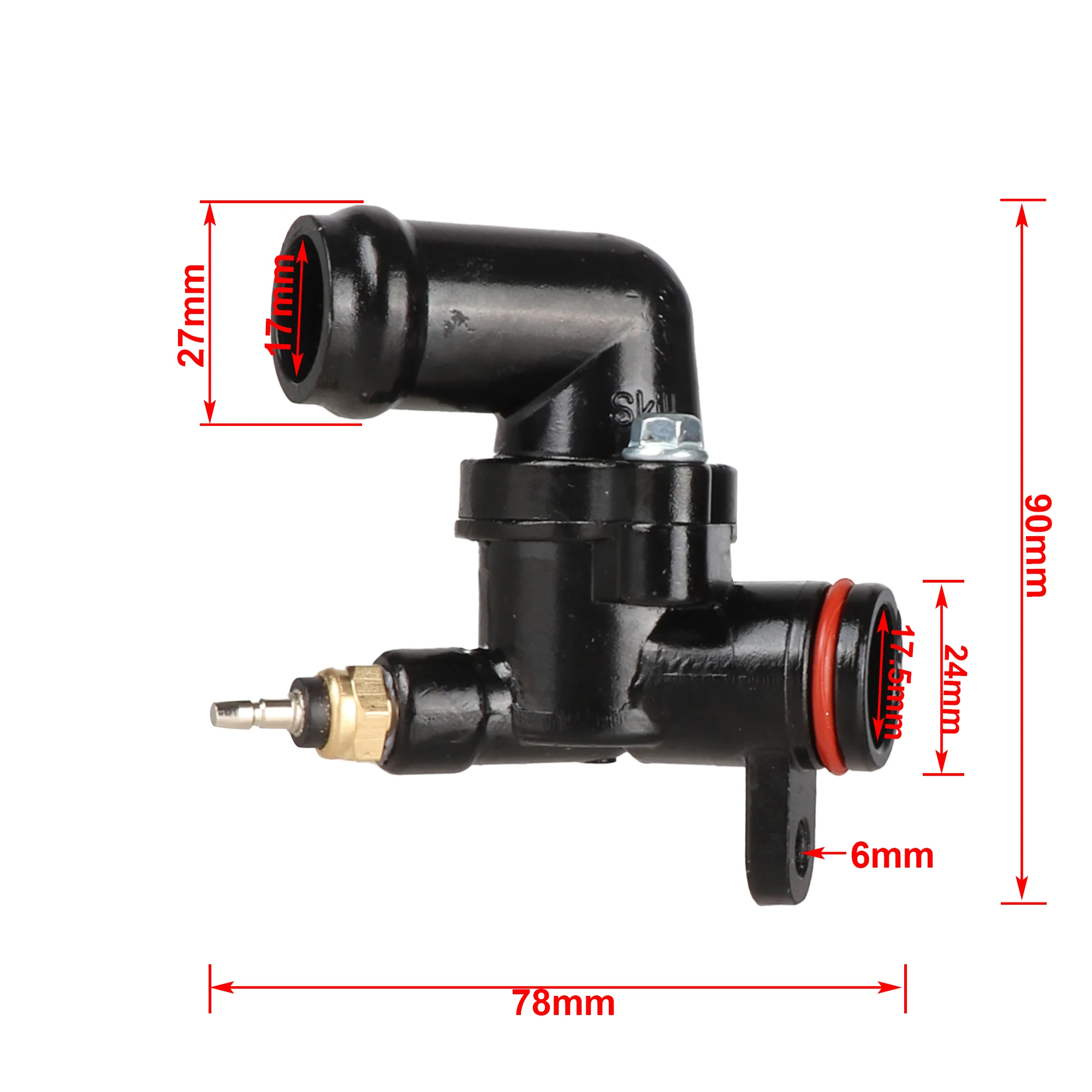 Motorcycle ATV Cooling Thermostat Assembly Fit For Loncin CG150 150cc Water Cooling Engine Accessories