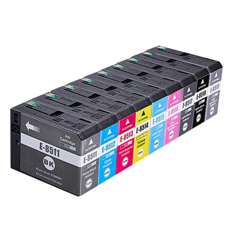 T8501 T8501-T8509 Pigment P800 Ink Cartridge 9 Colors Compatible for Epson SureColor SC-P800 P800 Printer