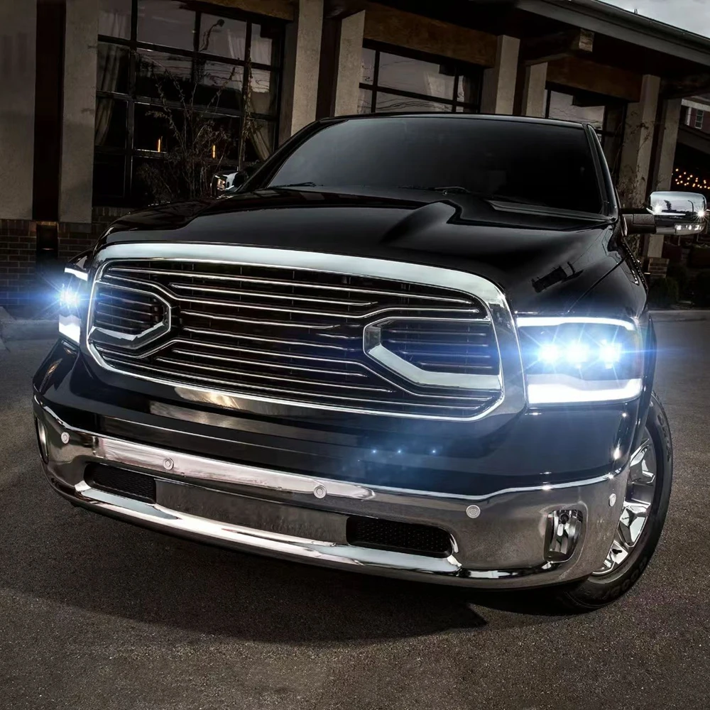 

Auto Headlight For Dodge Ram 1500 2009-2019 LED Headlamps DRL Daytime Running Light Turn Signal Car Accessorie