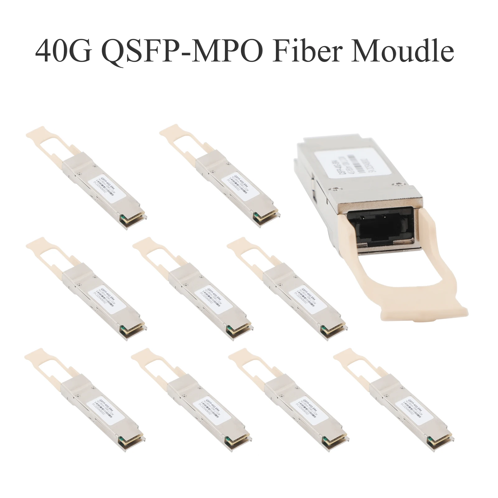 

10PCS 40G QSFP Optical Transceiver Module SR4/LR4/ER4 850nm/1310nm MPO Multimode Singlemode for Cisco Mikrotik Ethernet Switch