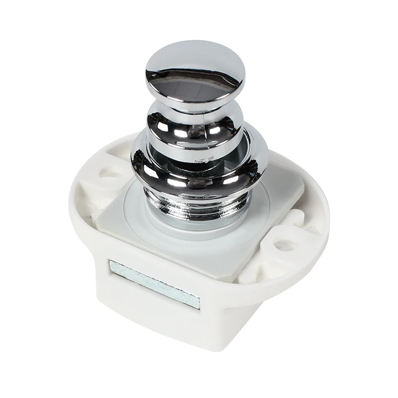 RV Accessories 20mm RV RV Button Lock Push Lock White Chrome Button 20pcs/box