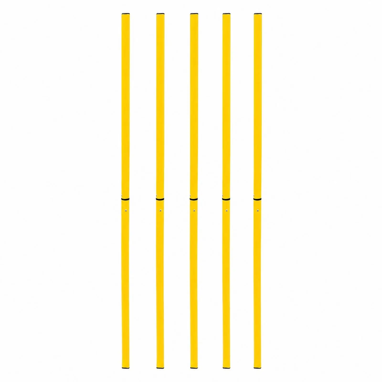 Soccer Agility Training Pole 1.5m Detachable PVC Marker Flag for Dribbling and Pace Control Drills
