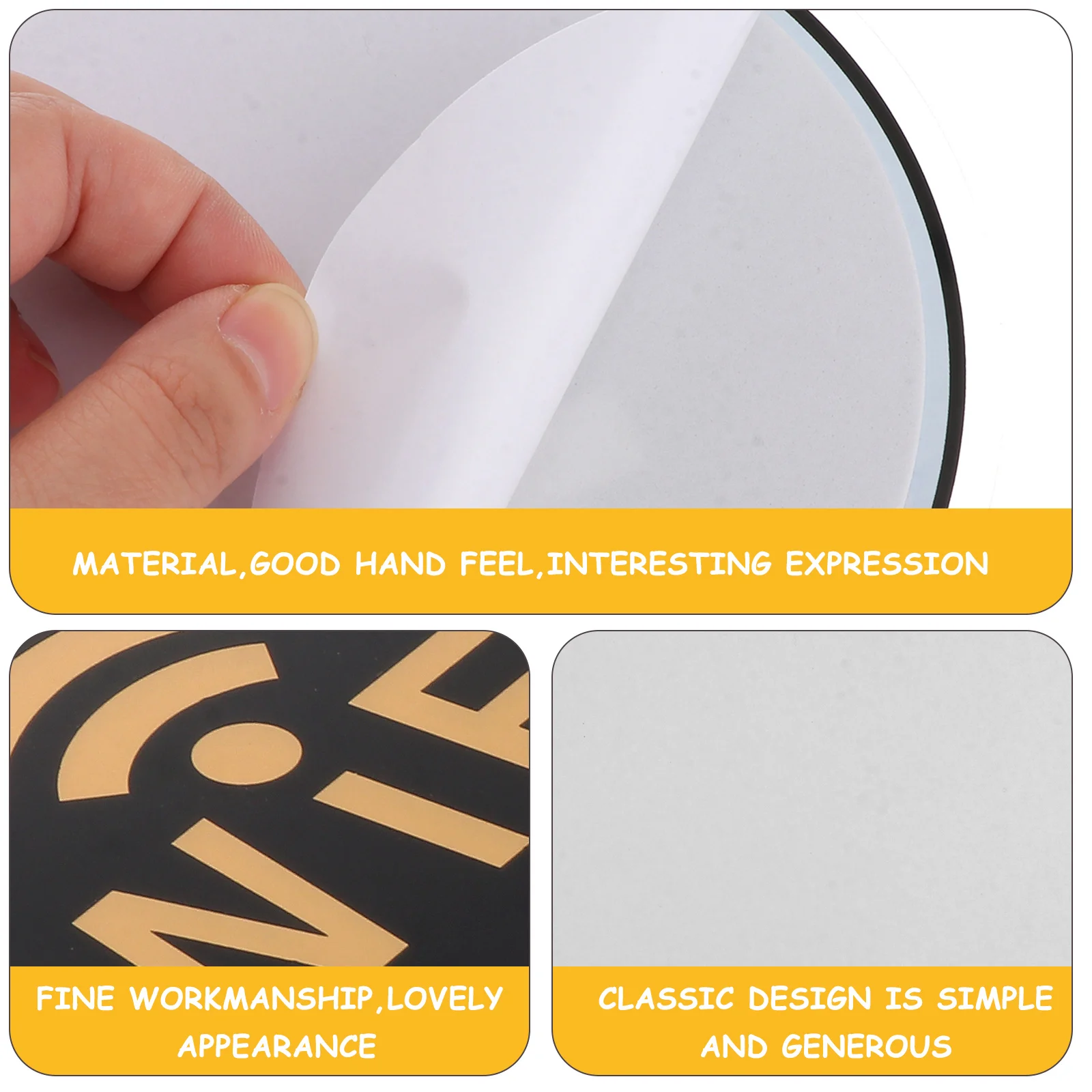 Acrylic Wall Sign WiFi Password Sticker Circle Office Wireless Coverage Round Restroom Decor Home Hotel Public