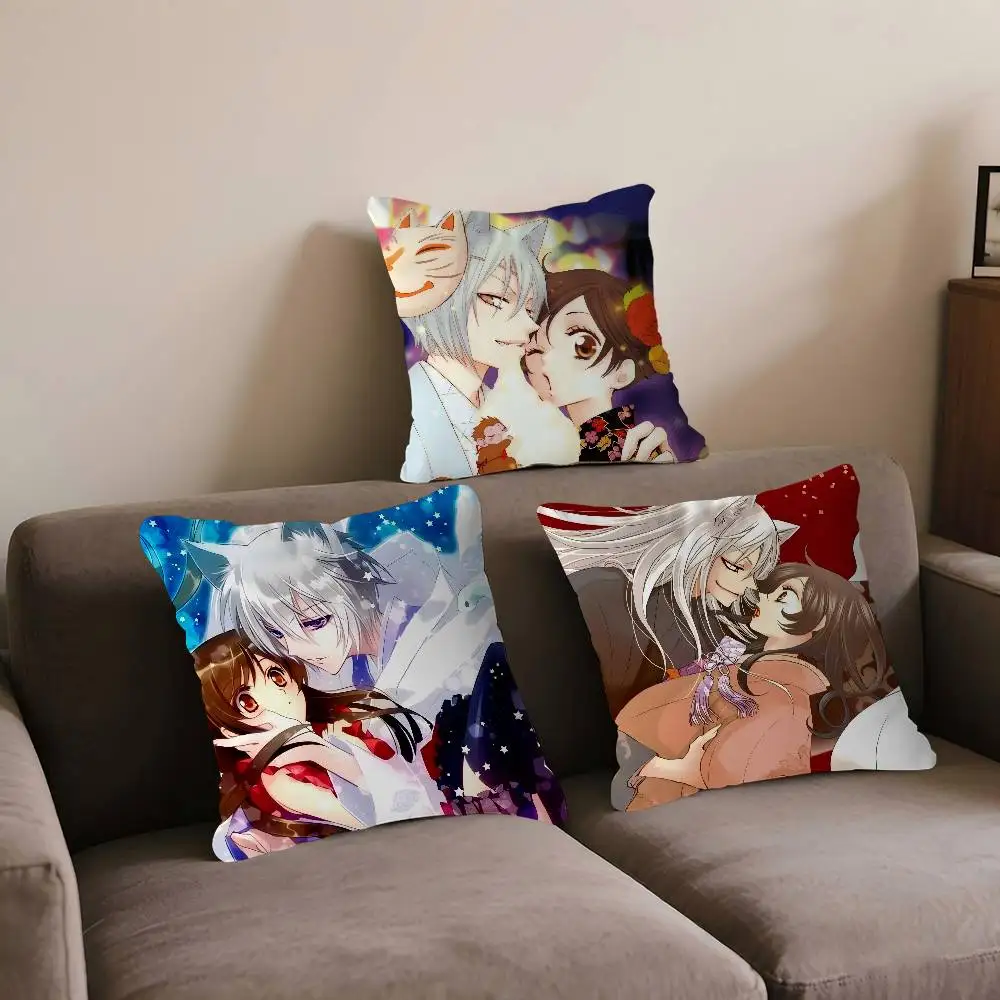 

Anime K-Kamisama-Kiss Cushion Cover Inches Farmhouse Decor Home Throw Pillow Covers For Couch Decorations