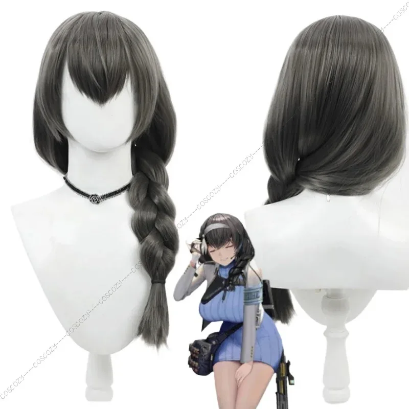 

NIKKE The Goddess of Victory Mary Cosplay Wig Grey Braid Wigs 60cm Party Hair Wigs