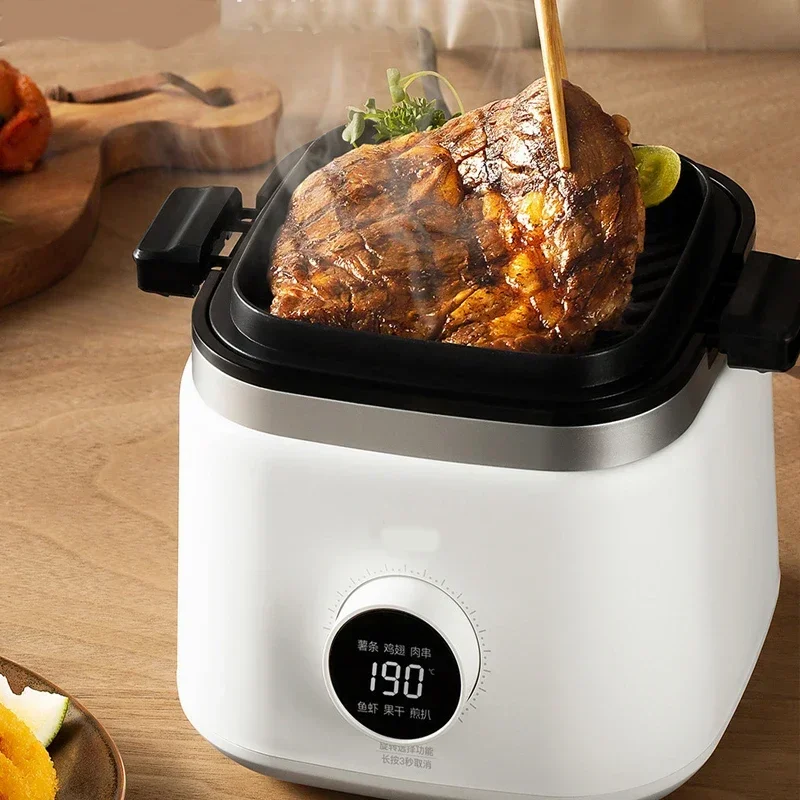 1000W Portable Air Fryer 2L Capacity Visible  Household Transparent Visible Air Fryer Led Touch Screen Panel Air Fryer